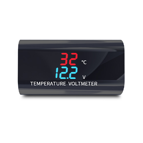 Temperature and voltage dual display waterproof meter